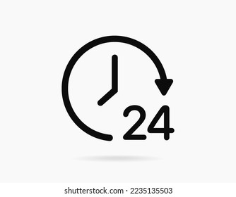 3d time and clock icon. Clock icon in trendy flat and line style isolated on background. Icons for date, time, era, duration, period, span, hour, minute, watch, timer, time keeper.