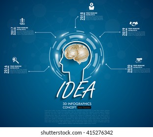 3d timeline infographics with icons set. vector. illustration.