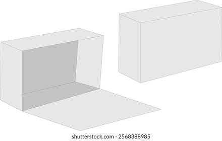 3D Tissue Box Element Vector Design