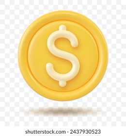 3D Token Coin Icons vector