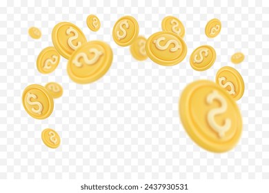 3D Token Coin Icons vector