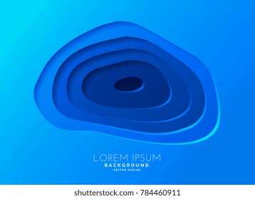 3d topographic contour map of a deep ocean