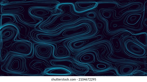 3D Topographic Map Background Concept. Topo Contour Map Futuristic HUD Design Element. Geography Concept. Wavy Lines Vector Background. 