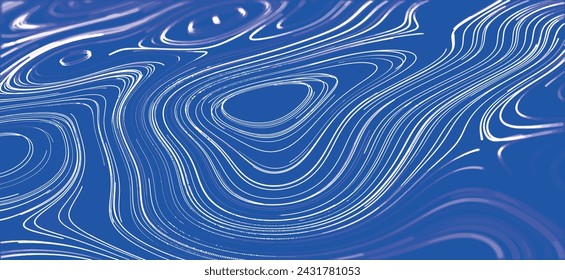 3D topographic map background concept. Abstract topographic map background. Contour map. Valleys and mountains. Geography concept. Wavy background. 3D Vector illustration.