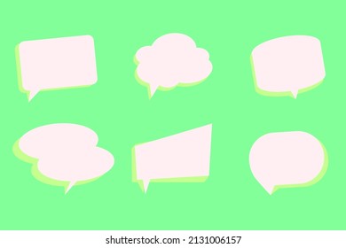 Video-Dialog-Blase-Chat-Symbol gesetzt. Perfekt für Ihre Poster- und Aufkleber-Concept-Banner