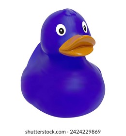 3.º pato de juguete sobre fondo blanco