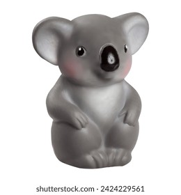 3d toy koala. Realistic toy koala on white background