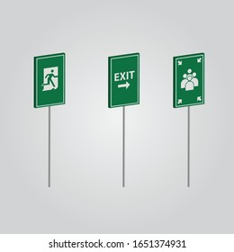 3D traffic signs vector.Set of road sign.Traffic-Road Sign Collection for element