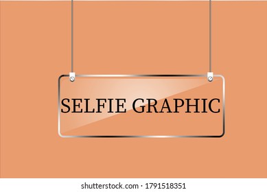 3D transparent name card illustrator