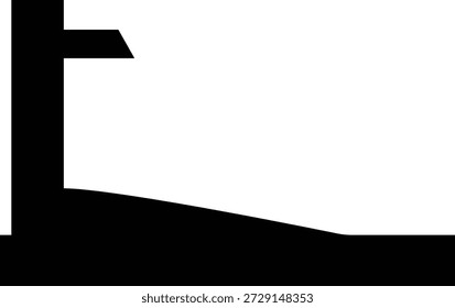 Ilustración de concepto de CINTA DE CORRER 3D de un marco de textura de papel negro en blanco con borde de diseño de canal alfa hd1080 y efectos de luz de mano para texto