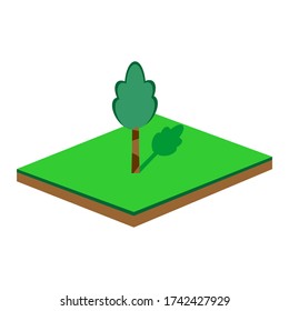 Ilustración de árbol 3d. bueno para la web