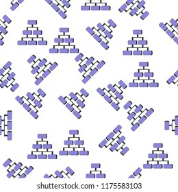3D Treeicon in pattern style. One of Charts & Diagramms collection icon can be used for UI, UX