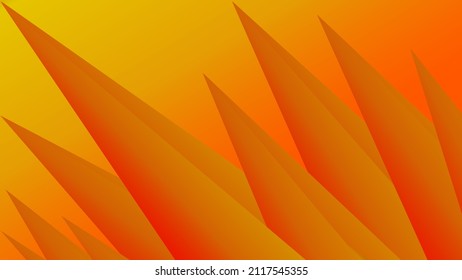 3d triangle abstract background in orange color wrap