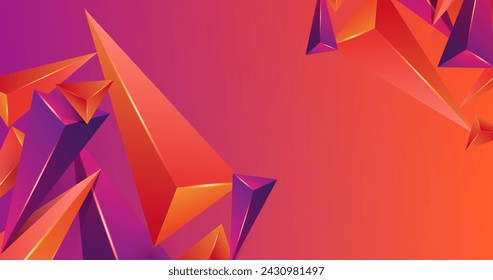 3d triangle background blue monochrome vector design in eps 10