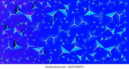 3d triangle background with bright color vector design in eps 10