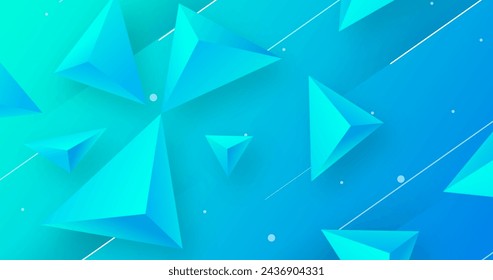 3d triangle background vector design in eps 10