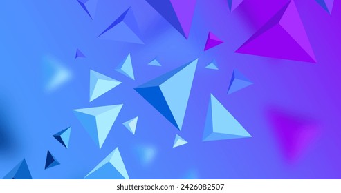 3d triangle background with vivid colors vector design in eps 10