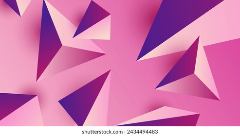 3d triángulo de fondo con colores vivos diseño vectorial en eps 10