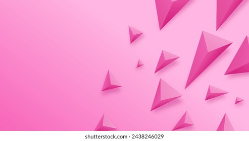 3d triangle background with vivid colors vector design in eps 10