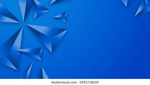 fondo triangular 3d con diseño de Vector de colores vivos en eps 10