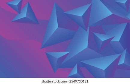plano de fundo triângulo 3d com cores vivas