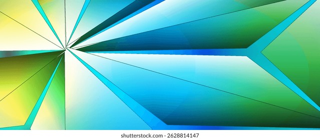 3d triangle background with vivid colors vector design in eps 10