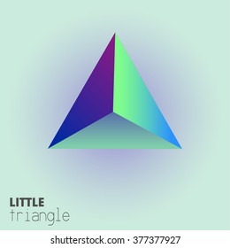 3d Triangle Design. Vector Illustration