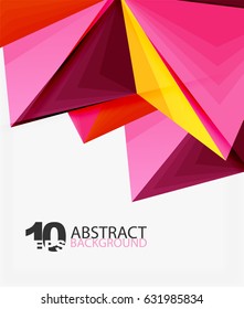 3d triangle polygonal abstract vector, creative modern abstract background for text, presentation wallpaper