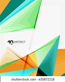 3d triangle polygonal abstract vector, creative modern abstract background for text, presentation wallpaper