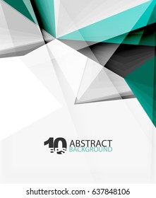 3d triángulo vector abstracto poligonal, fondo abstracto creativo moderno para texto, fondo de pantalla de presentación