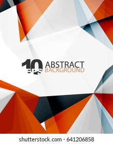 3d triangle polygonal abstract vector, creative modern abstract background for text, presentation wallpaper