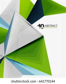 3d triangle polygonal abstract vector, creative modern abstract background for text, presentation wallpaper