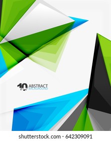 3d triangle polygonal abstract vector, creative modern abstract background for text, presentation wallpaper