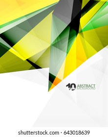 3d triangle polygonal abstract vector, creative modern abstract background for text, presentation wallpaper