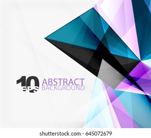 3d triángulo vector abstracto poligonal, fondo abstracto creativo moderno para texto, fondo de pantalla de presentación