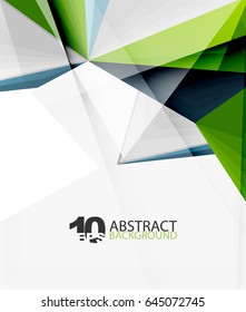 3d triangle polygonal abstract vector, creative modern abstract background for text, presentation wallpaper