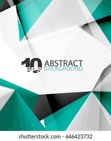 3d triangle polygonal abstract vector, creative modern abstract background for text, presentation wallpaper