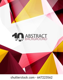 3d triangle polygonal abstract vector, creative modern abstract background for text, presentation wallpaper