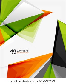3d triangle polygonal abstract vector, creative modern abstract background for text, presentation wallpaper