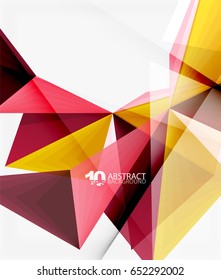 3d triangle polygonal abstract vector, creative modern abstract background for text, presentation wallpaper