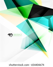 3d triangle polygonal abstract vector, creative modern abstract background for text, presentation wallpaper