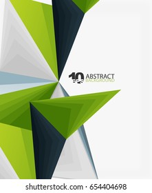 3d triangle polygonal abstract vector, creative modern abstract background for text, presentation wallpaper
