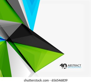 3d triangle polygonal abstract vector, creative modern abstract background for text, presentation wallpaper