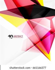 3d triangle polygonal abstract vector, creative modern abstract background for text, presentation wallpaper