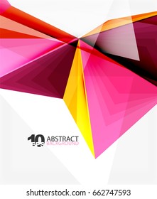 3d triangle polygonal abstract vector, creative modern abstract background for text, presentation wallpaper