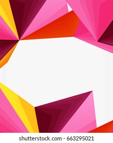 3d triangle polygonal abstract vector, creative modern abstract background for text, presentation wallpaper