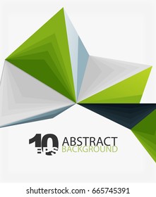 3d triangle polygonal abstract vector, creative modern abstract background for text, presentation wallpaper