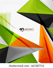 3d triangle polygonal abstract vector, creative modern abstract background for text, presentation wallpaper