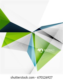 3d triangle polygonal abstract vector, creative modern abstract background for text, presentation wallpaper