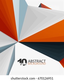 3d triangle polygonal abstract vector, creative modern abstract background for text, presentation wallpaper